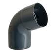 Coude PVC ardoise 67°30 Diam.80 mm
