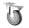 ROULETTE PIVOTANTE CAOUTCHOUC D125