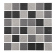 MOSAIQUE 30X30CM CERAMIQUE GRIS MIX