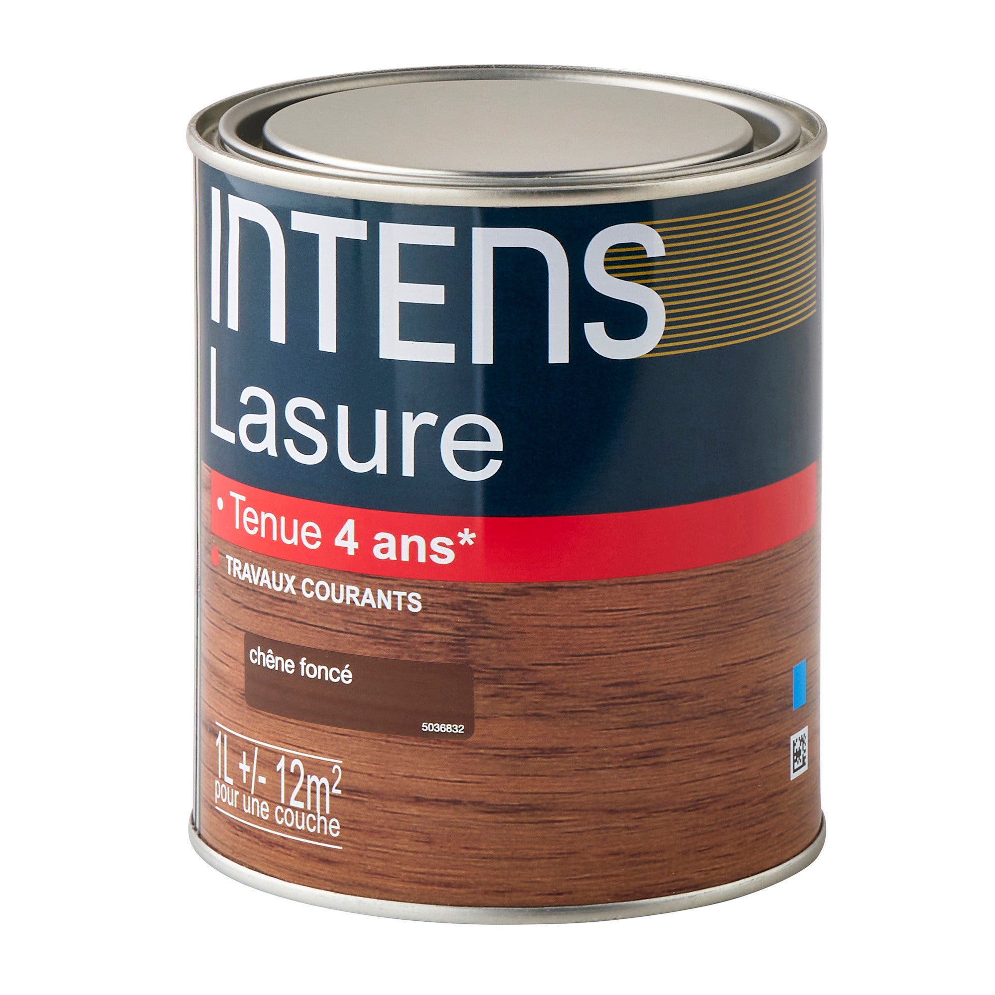 Lasure acrylique 4 ans chêne foncé 1 L INTENS