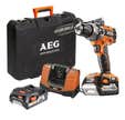 PERCEUSE VISSEUSE PERCUSSION BRUSHLESS SANS FIL 18V AEG 2 BATTERIES 2+4Ah BSB18C2BLLI-X02C 4935464098
