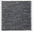 Mosaïque 30 x 30 cm MURETTO BLACK SUPER SLIM