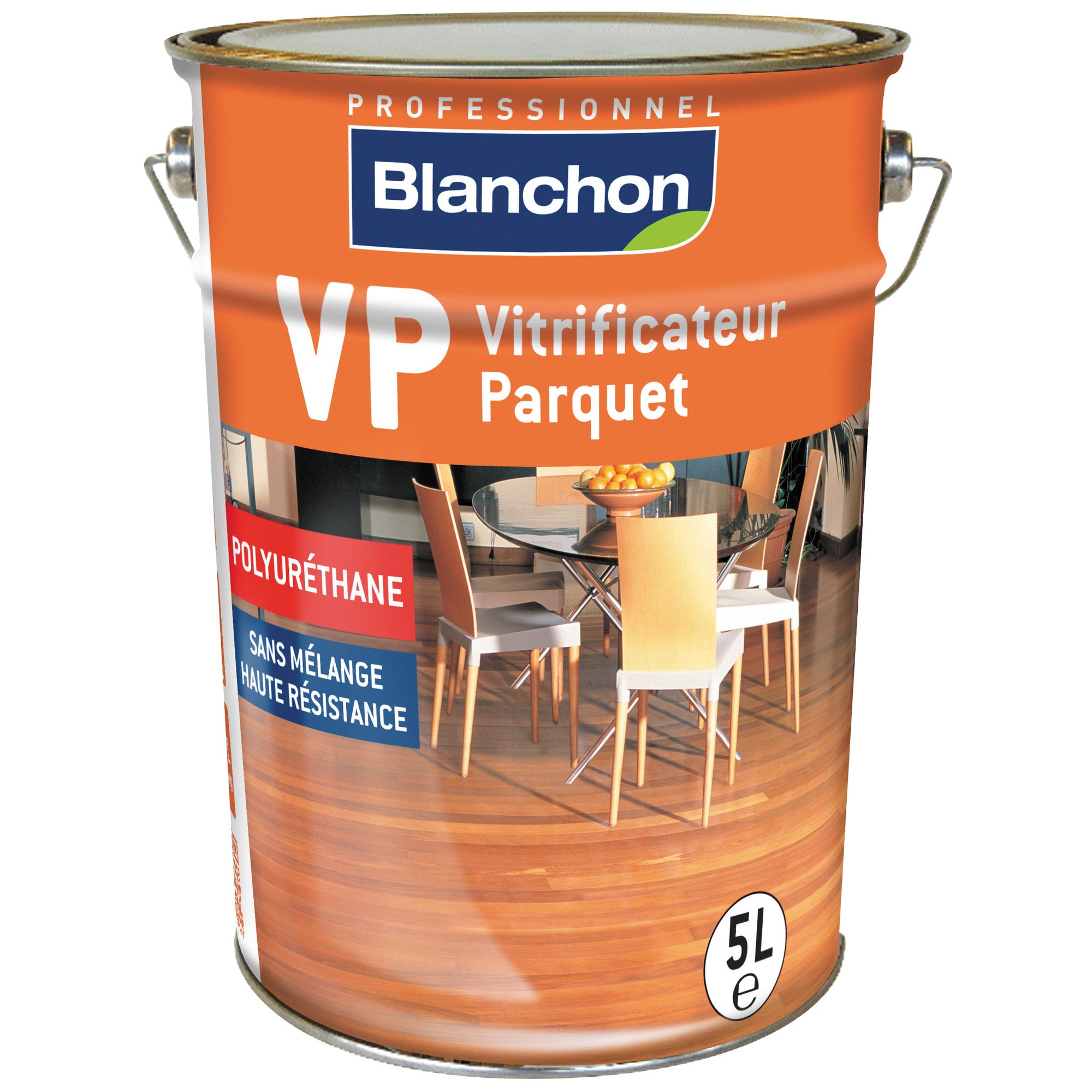 Vitrificateur parquet mat soie cire naturelle 5 L VP - BLANCHON 0