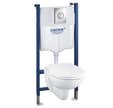Pack WC suspendu mur porteur Solido Bau Sail 39498000 - GROHE