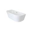 Baignoire semi îlot blanche L.150 x l.75 cm Bacara - BALNEO