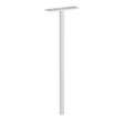 PIED DE BOITE AUX LETTRES CYLINDRIQUE H. 1M10 BLANC