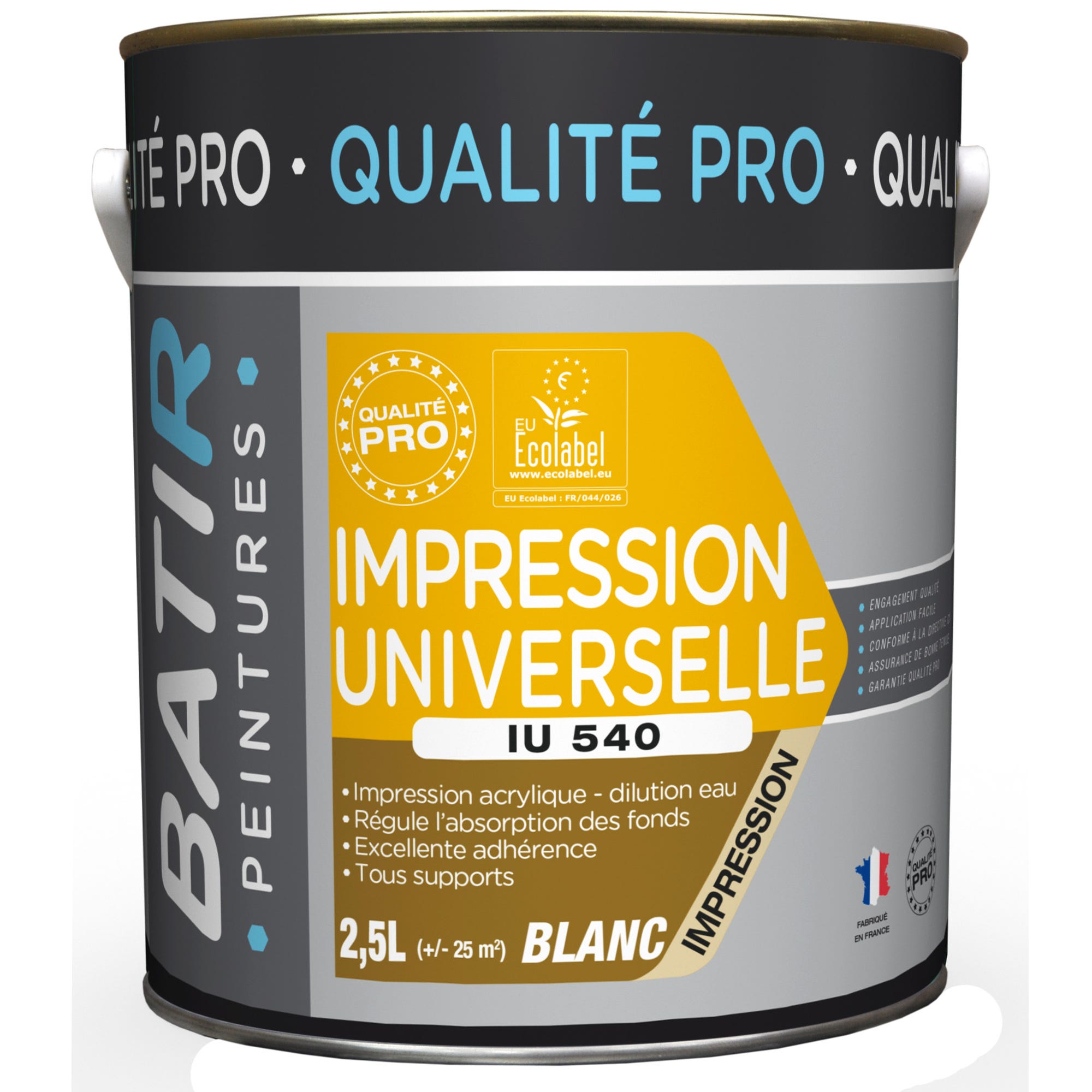 Impression universelle acrylique 2.5l IU540 - BATIR 0