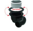 Bonde de douche La Goulue multidirectionnelle capot ABS pour receveur Ø 90 mm