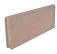 Bordurette lisse ocre Ep.5 x H.20 x L.50 cm