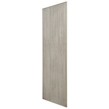 Porte de placard coulissante - 1 Vantail décor Chêne Cendré 10x900x2500mm