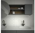 Faïence blanc effet béton l.25 x L.75 cm Lamiera