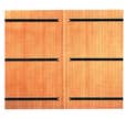 PORTE DE GARAGE BATTANTE 2 VANTAUX H200XL240