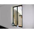 Kit verrière aluminium 2 vitrages clairs inclus hauteur 1300 mm noir sablé
