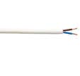 Câble blanc H05 VV - F 2 x 1 mm 5 m