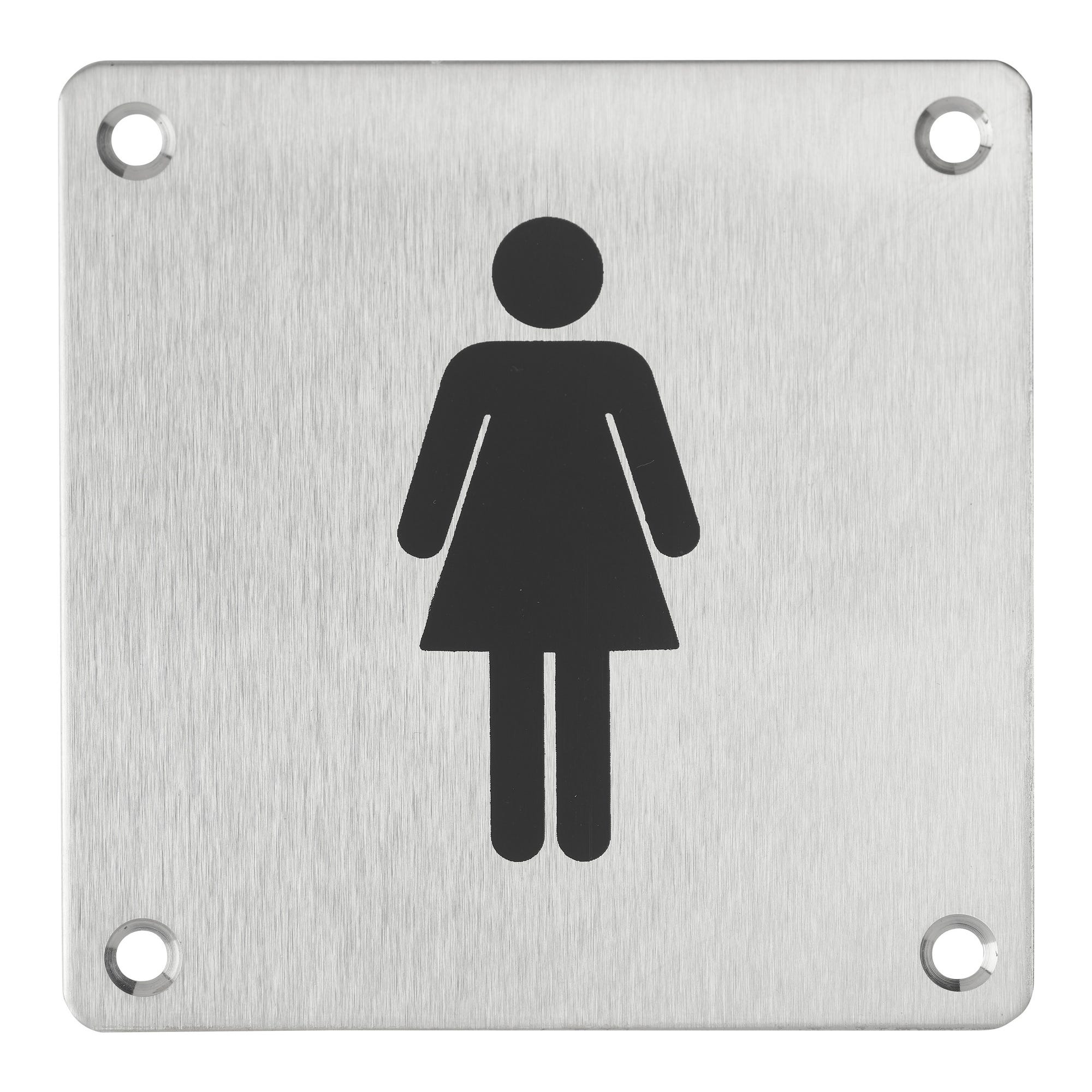 Plaque signalétique  WC femme L.100xl.100 mm 0