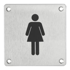 Plaque signalétique  WC femme L.100xl.100 mm 0