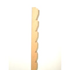 Crémaillère en hêtre 14 x 14 mm Long.2 m - SOTRINBOIS 0