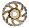 Plateau surfaçage Diamant Béton Ø 125mm DIAM INDUSTRIES PNX125 segments diamantés "L" Disque ponçage Béton