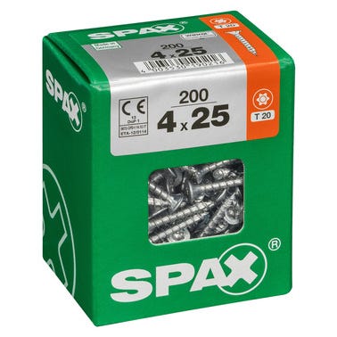 VIS AGGLO SPAX TF TX 4X25 WIROX X200 0