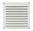 Grille avec moustiquaire aluminium blanc L.150 x l.150 mm - AUTOGYRE