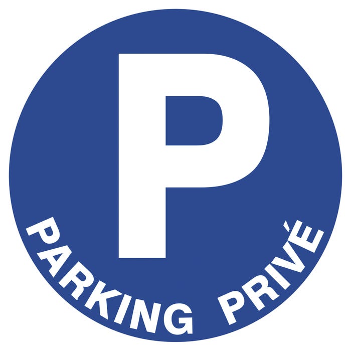 Panneau parking privé Diam.300 mm 1