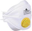 Lot de 10 demi-masques jetables FFP2 pliables 4 volets avec valve - DELTA PLUS