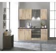 Cuisine complète 195 cm avec électroménagers Chêne clair - Galaxie