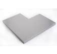 Angle couvertine aluminium gris L.450 x l.270 mm