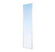 Porte de placard coulissante - 1 Vantail Miroir Argent - Profil Blanc 10x600x2500mm