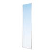 Porte de placard coulissante - 1 Vantail Miroir Argent - Profil Blanc 10x600x2500mm