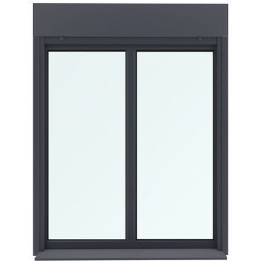 Fenêtre sur-mesure en aluminium, 2 vantaux