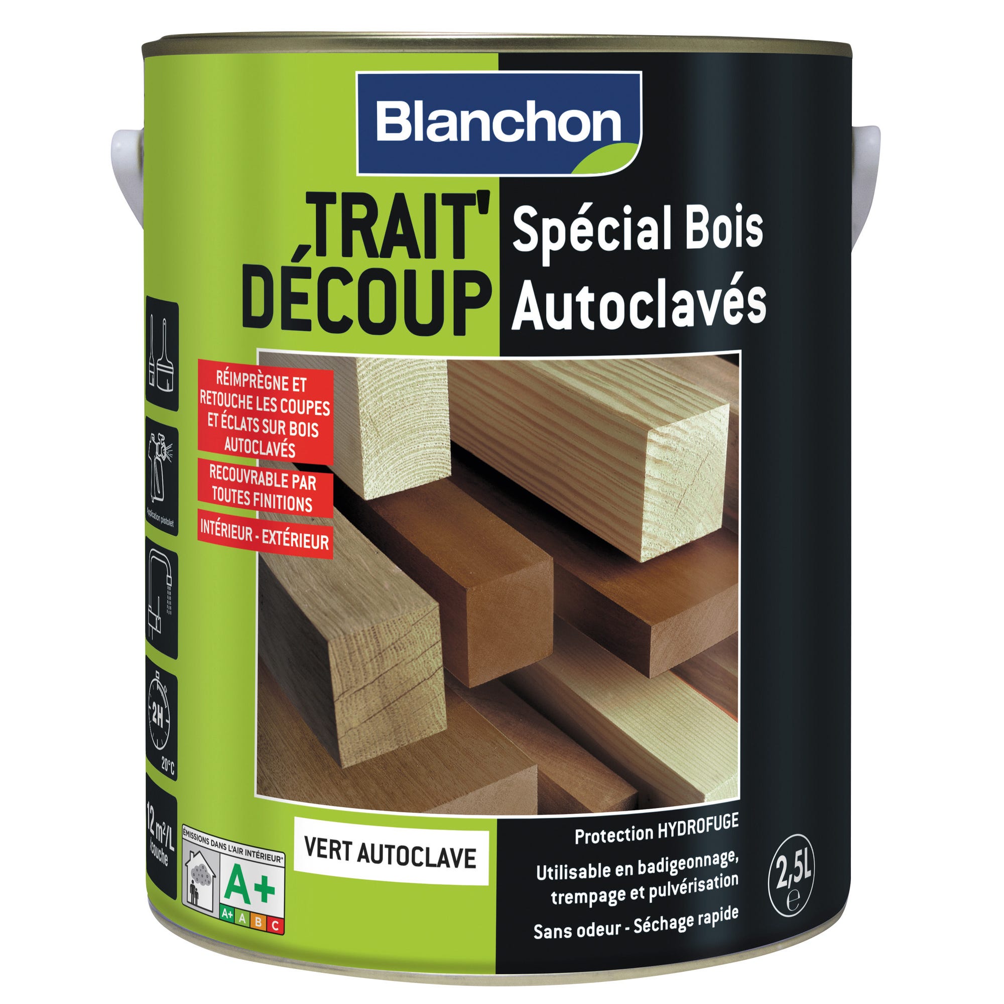 Traitement bois vert autoclave 2,5 L Trait'Découp - BLANCHON 0