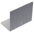 5 arrets plaque/embout de profil carboglass