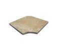 ANGLE MARGELLE TRAVERTIN 43X43X5CM T2