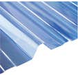 Plaque polycarbonate nervurée 1045 translucide L.250 x l.105 cm