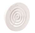 SACHET 2 GRILLES AERATION PVC Ø38MM BLANC CONTRE-CLOISONS MACONNERIE NICOLL