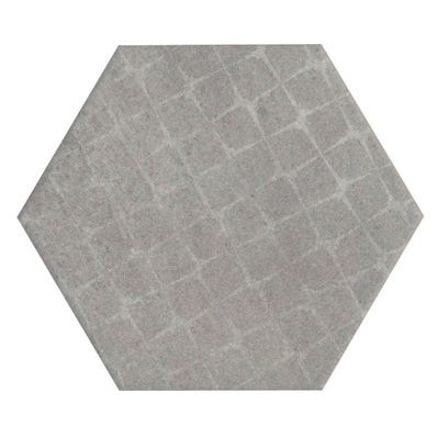 Parement hexagonal gris effet pierre l.15 x L.17,3 cm Cementi 0