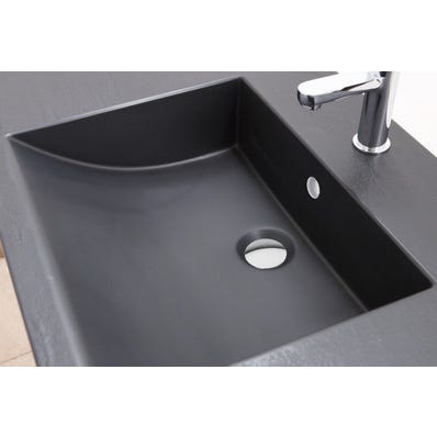 Meuble Salle De Bain Double Vasque Chene L 119 X H 83 X P 49 3 Cm Erwan Bricoman