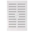 Grille intérieure en plastique réglable blanc L.289 x l.193 mm - AUTOGYRE