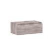 Meuble de salle de bain 1 tiroir décor chêne grisé l.60 x H.26 x P.45 cm Atlantis