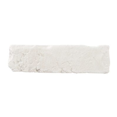 Plaquette de parement béton blanc l.7 x L.24 cm Maya 3