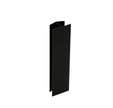 Raccords de jonction droite noirs pour plinthe ép. 16-19 x h. 150 mm x4