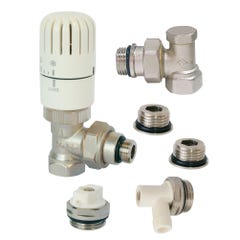 Kit robinet thermostatique équerre 12/17 (3/8") ou 15/21 (1/2") ECOPRO 0