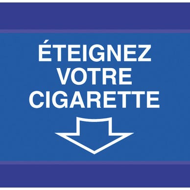 Panneau éteignez cigarette  L.100xl.100 mm 1