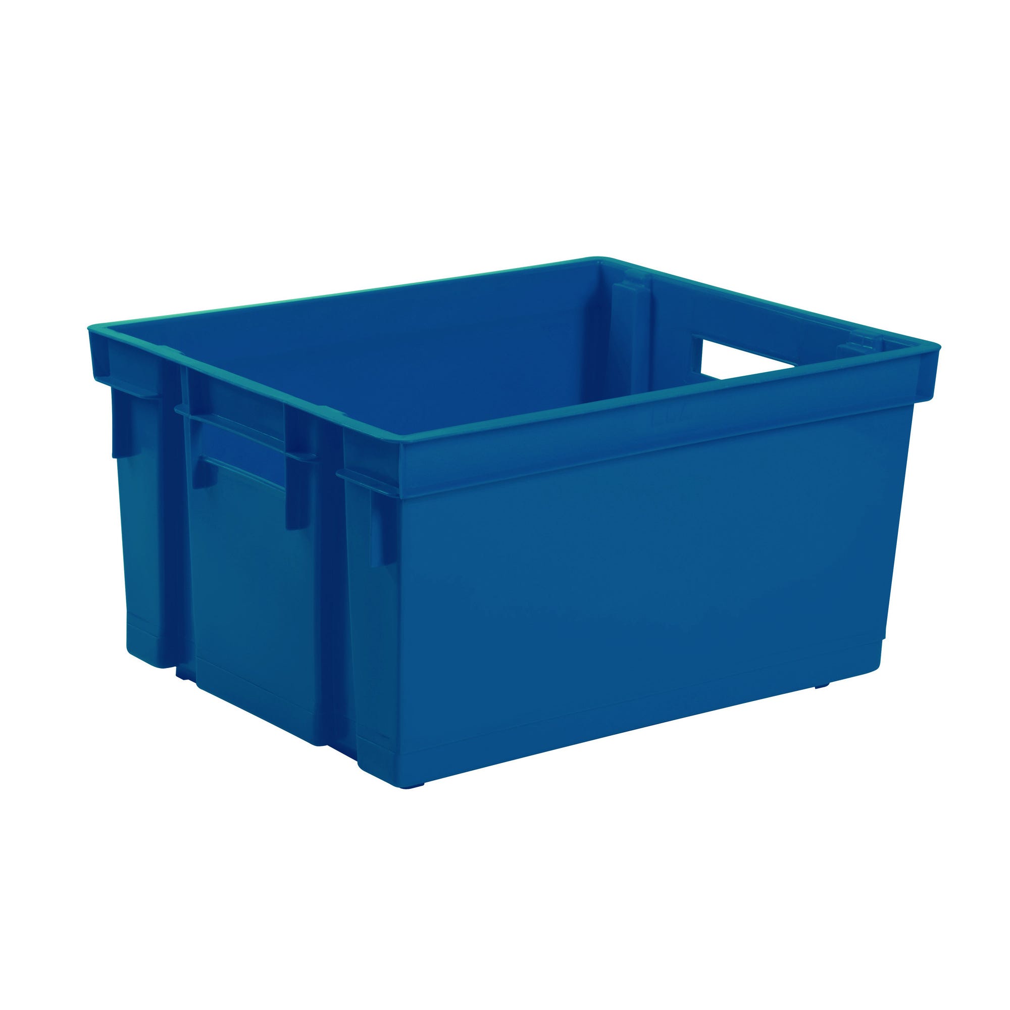 Bac de rangement plastique bleu 30 L - EDA 0