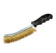 Brosse métallique à main fil acier poignée plastique pour brosser et nettoyer toutes surfaces - 950370 TECNUM