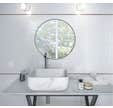 Faïence blanc brillant uni l.25 x L.60 cm Weiss