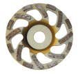Plateau surfaçage Diamant Béton Ø 180mm DIAM INDUSTRIES PNX180 segments diamantés "L" Disque ponçage Béton