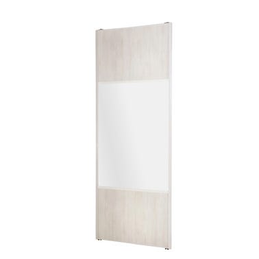 Porte de placard coulissante - 1 Vantail décor Chêne Cendré 10x600x2500mm