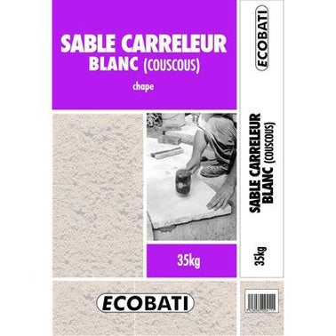 Sable carreleur blanc couscous 35 kg Bricoman